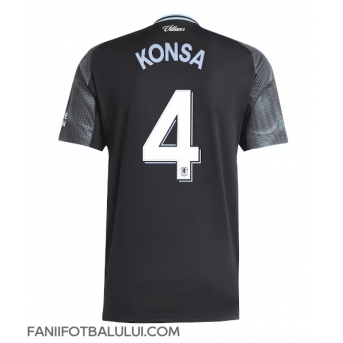 Aston Villa Ezri Konsa #4 Tricou Fotbal Replică 2025-26 Barbati Deplasare